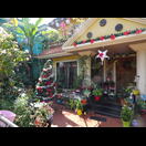 Viele Häuser sind geschmückt